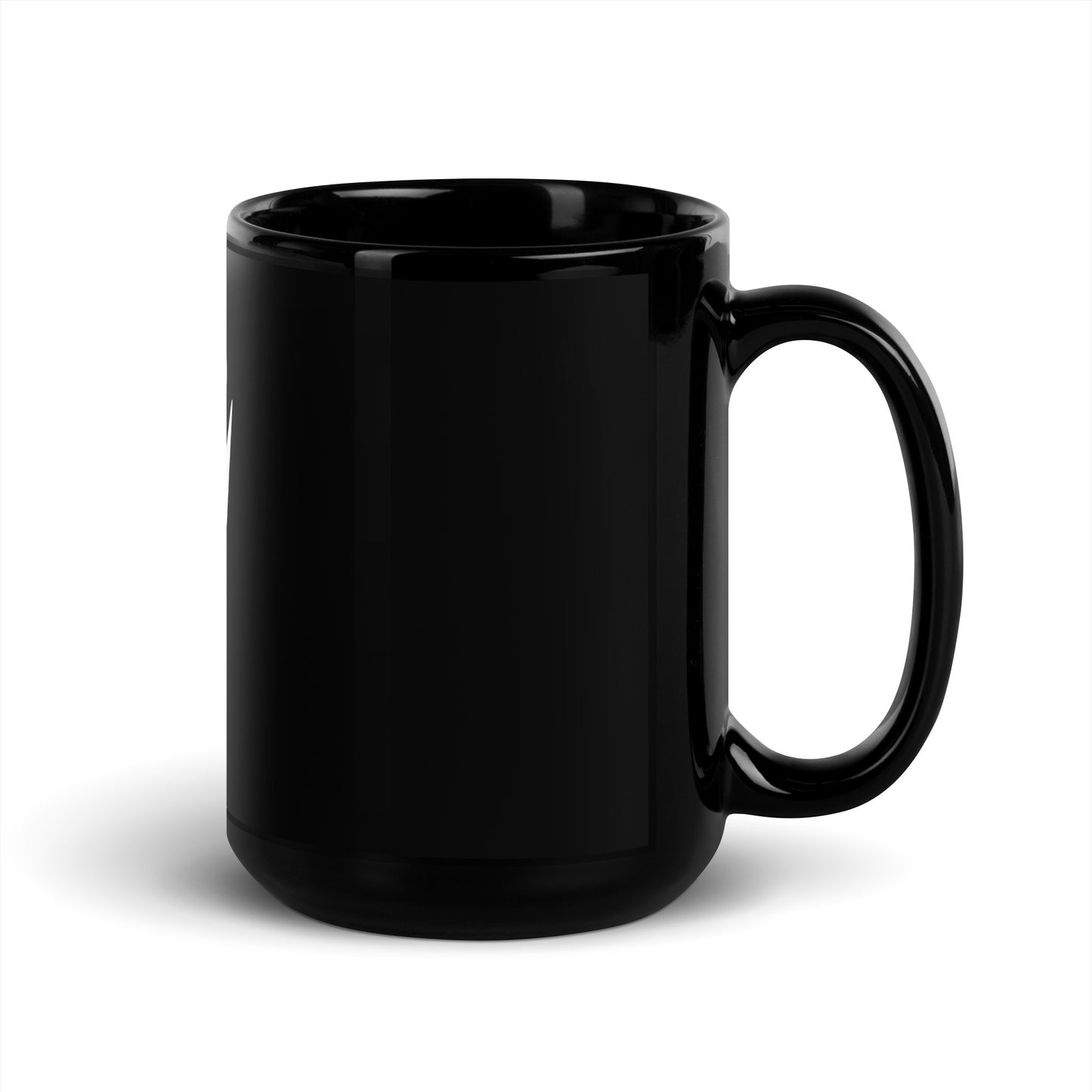 Black Glossy Mug | Scary Jack o Lantern Face Halloween