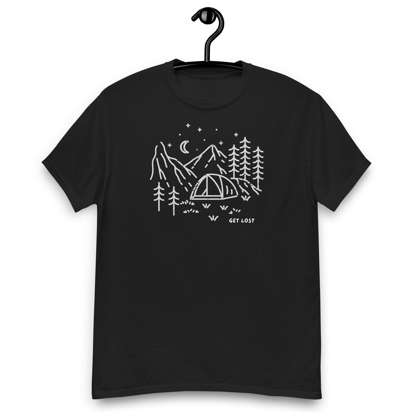 Unisex classic tee | Get Lost in the Outdoors Camping