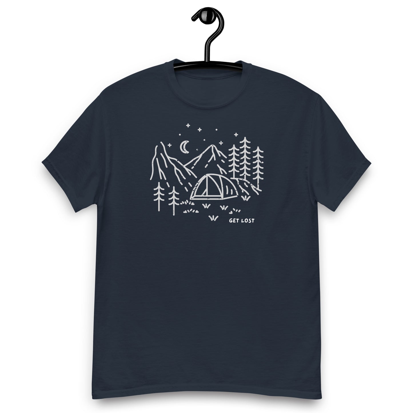 Unisex classic tee | Get Lost in the Outdoors Camping