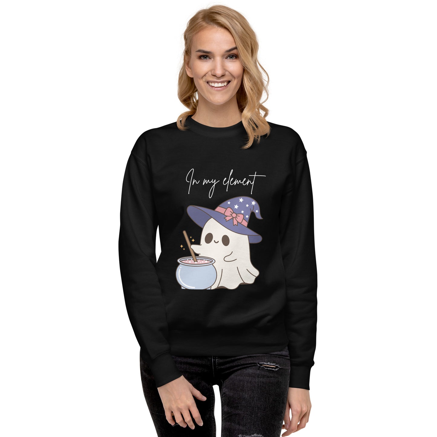 Unisex Premium Sweatshirt | In my element halloween ghost