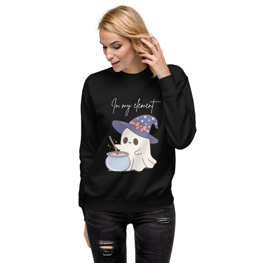 Unisex Premium Sweatshirt | In my element halloween ghost