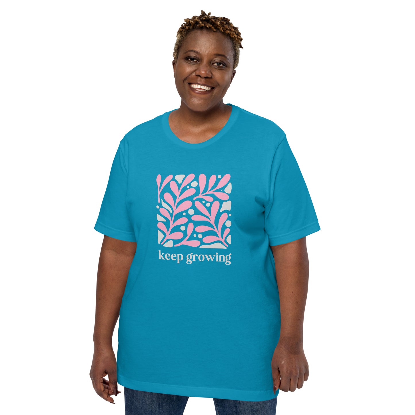Unisex t-shirt | Keep Growing Inspiration