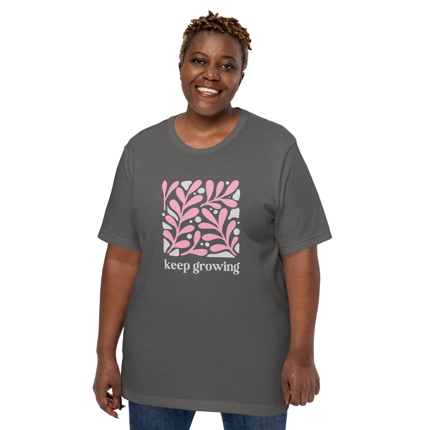 Unisex t-shirt | Keep Growing Inspiration