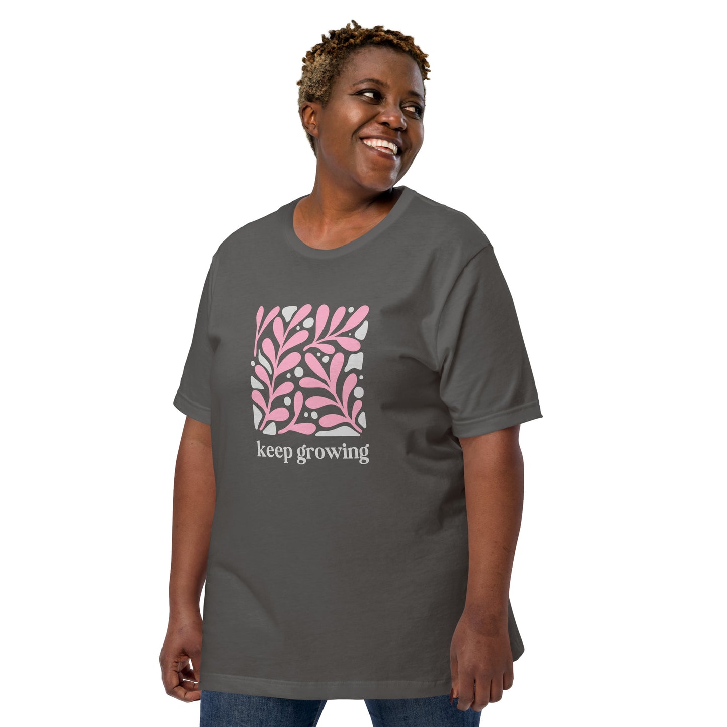 Unisex t-shirt | Keep Growing Inspiration