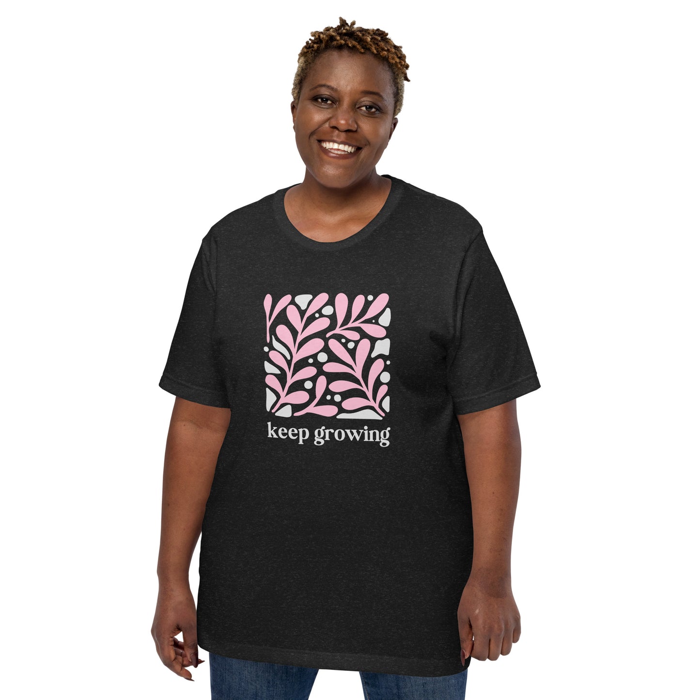 Unisex t-shirt | Keep Growing Inspiration