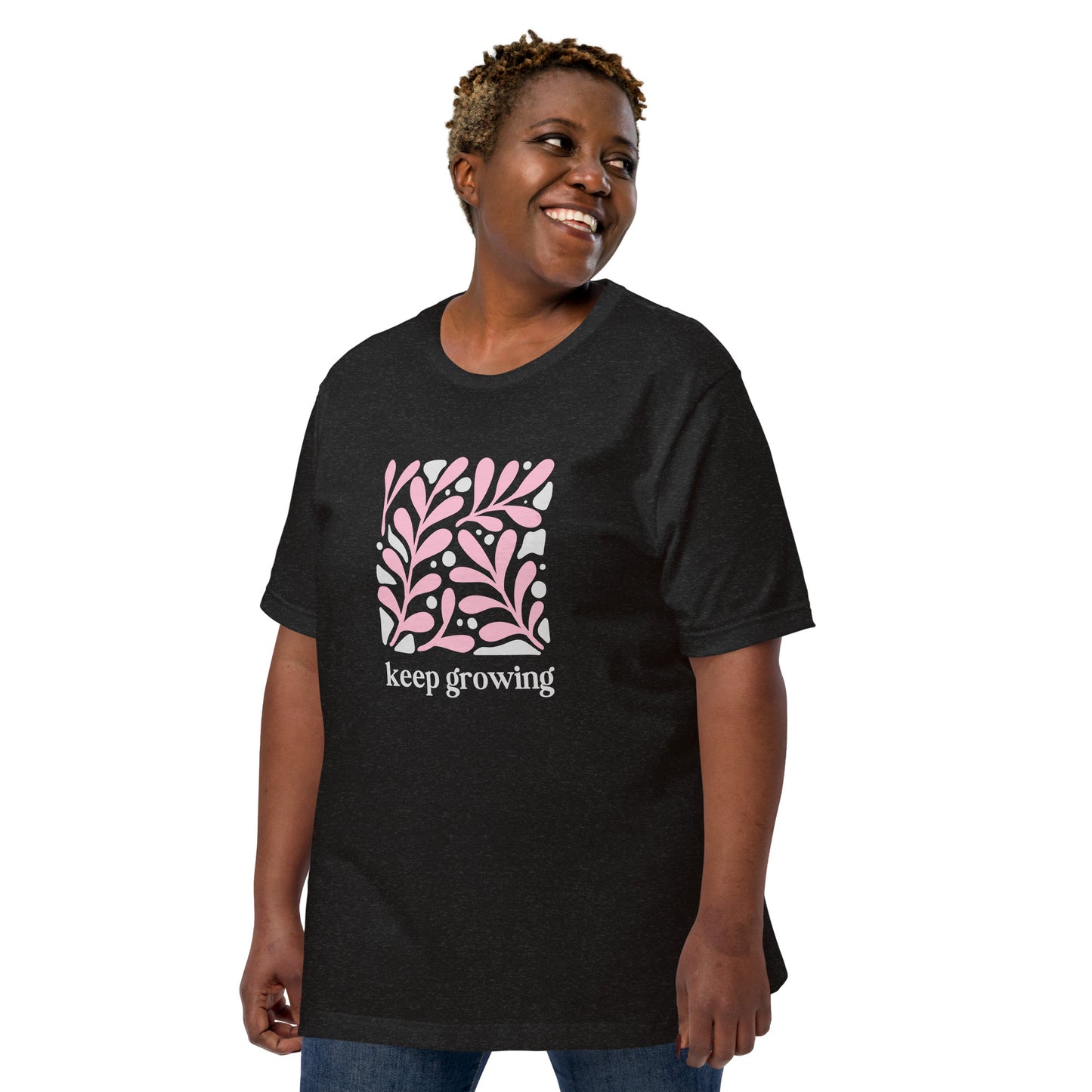 Unisex t-shirt | Keep Growing Inspiration