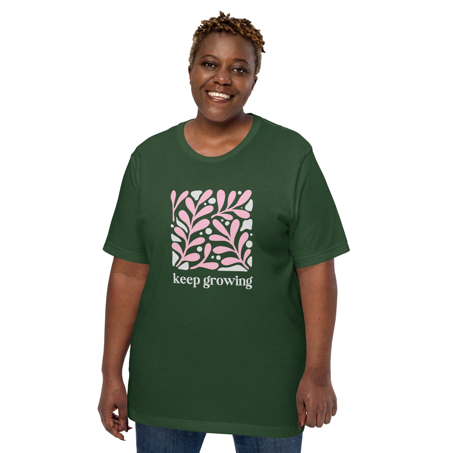 Unisex t-shirt | Keep Growing Inspiration