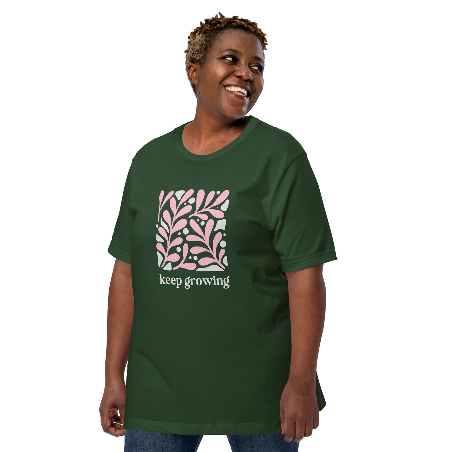 Unisex t-shirt | Keep Growing Inspiration