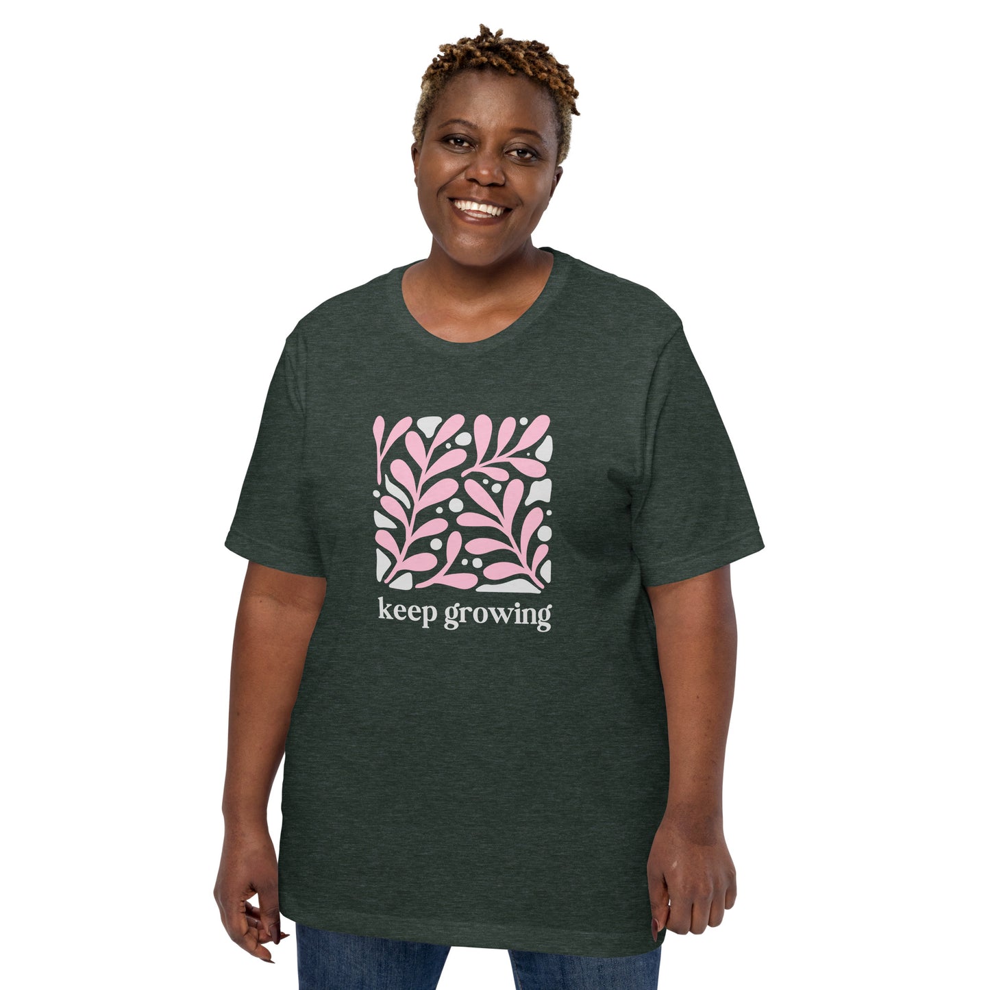 Unisex t-shirt | Keep Growing Inspiration