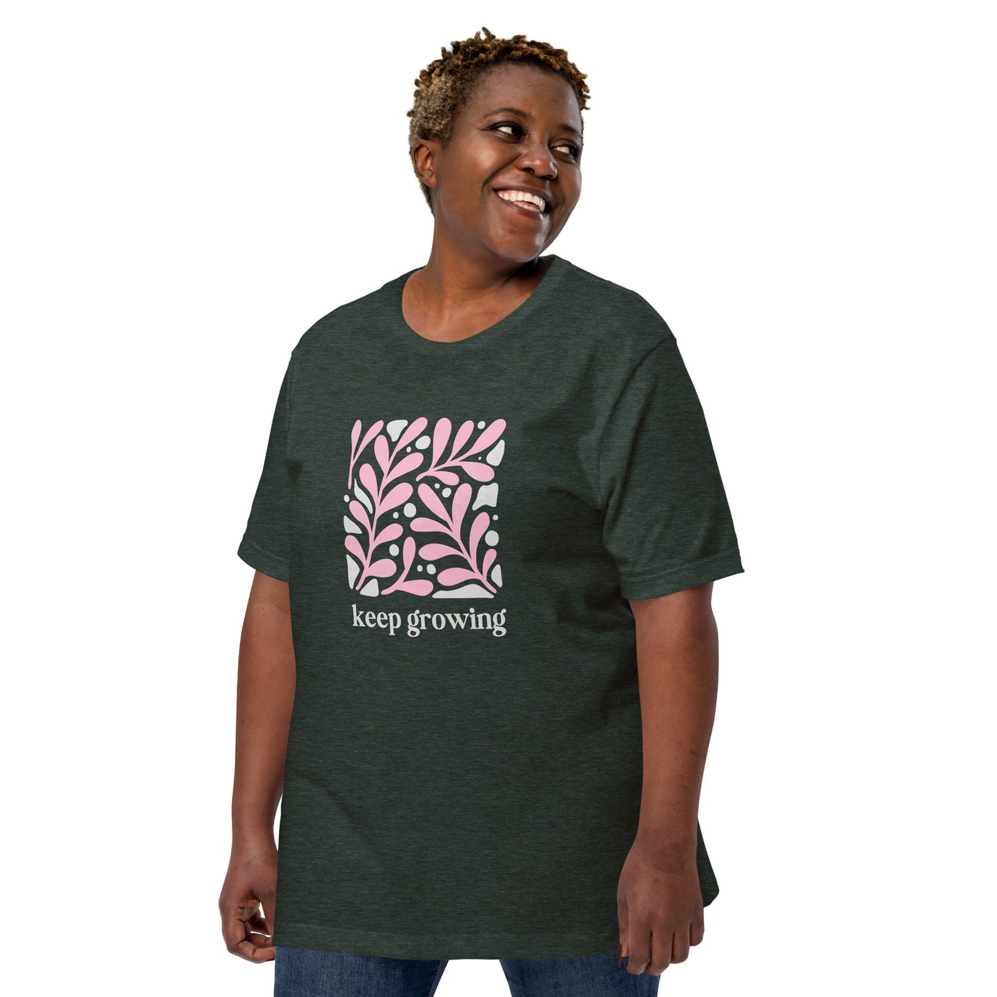 Unisex t-shirt | Keep Growing Inspiration