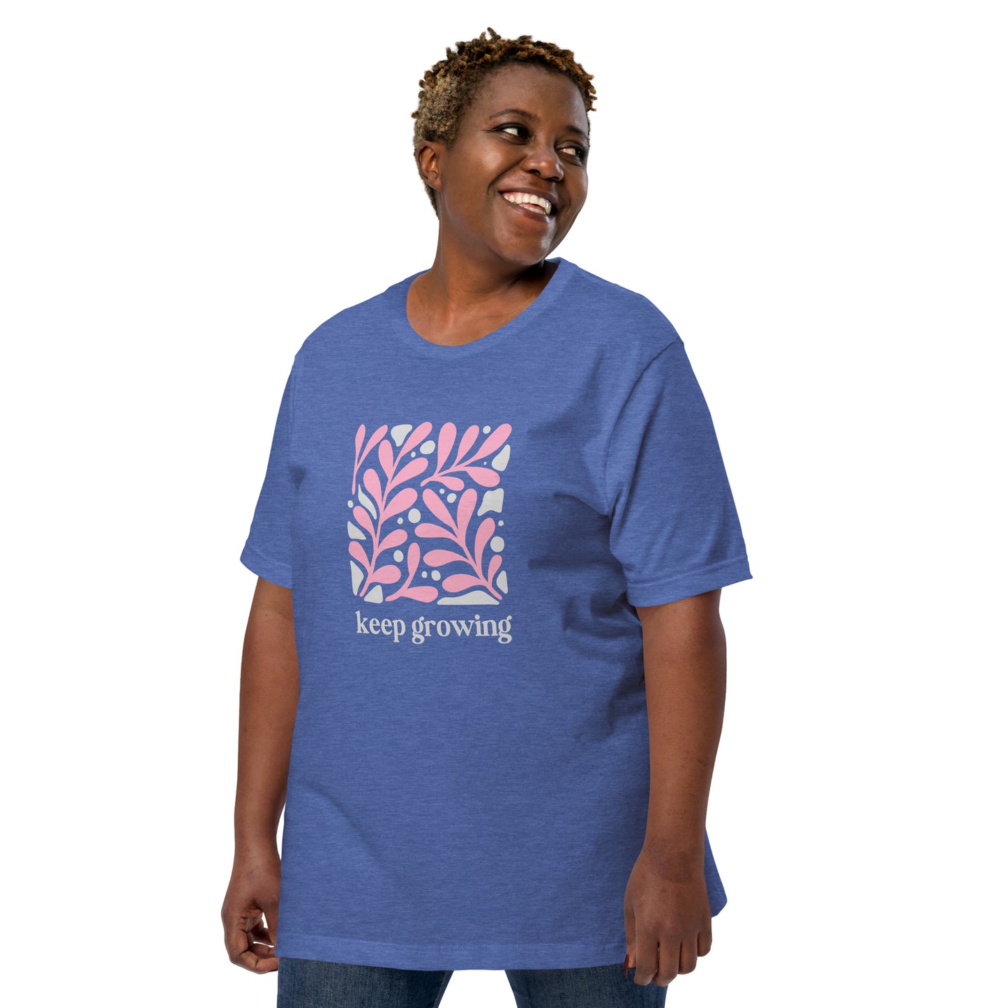 Unisex t-shirt | Keep Growing Inspiration