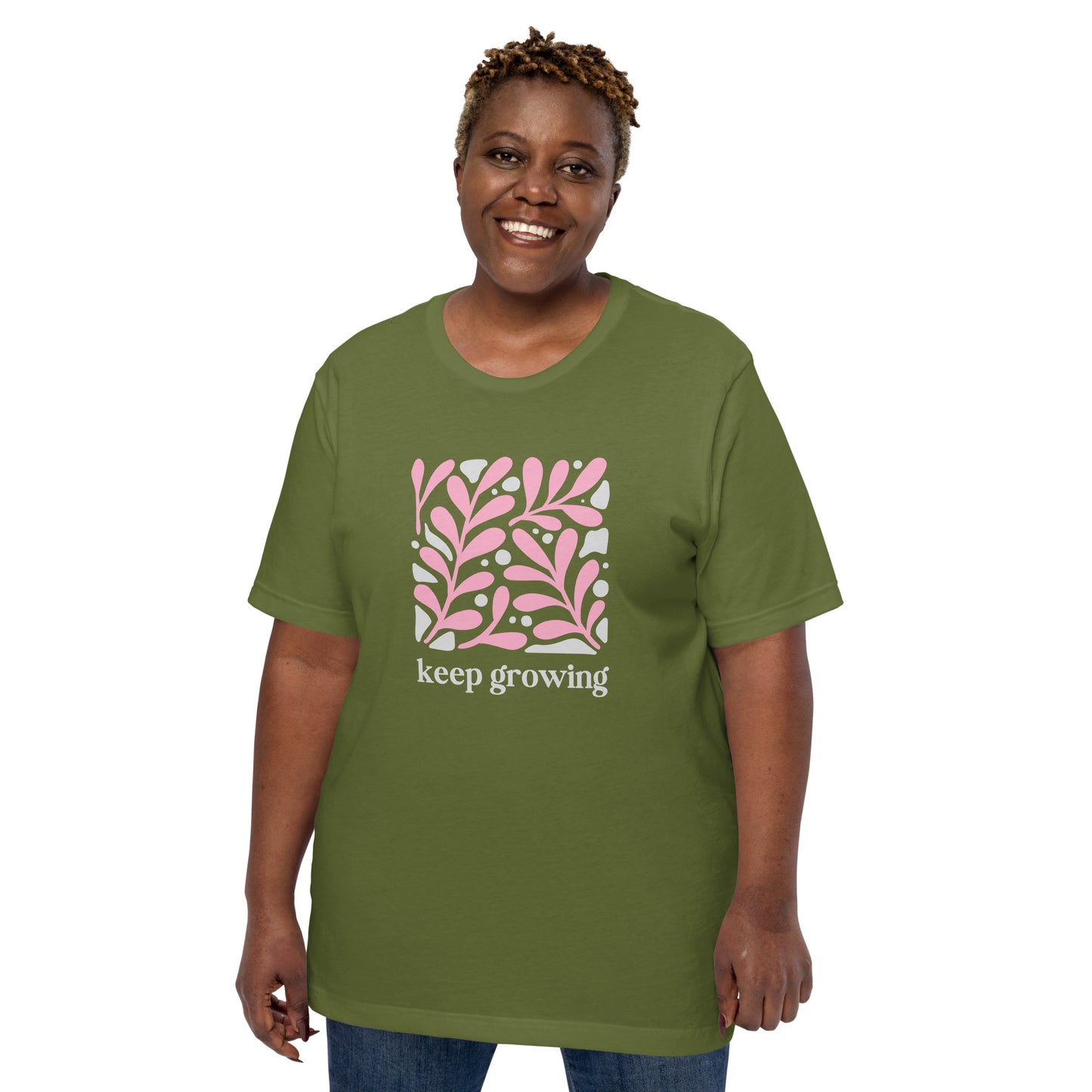 Unisex t-shirt | Keep Growing Inspiration