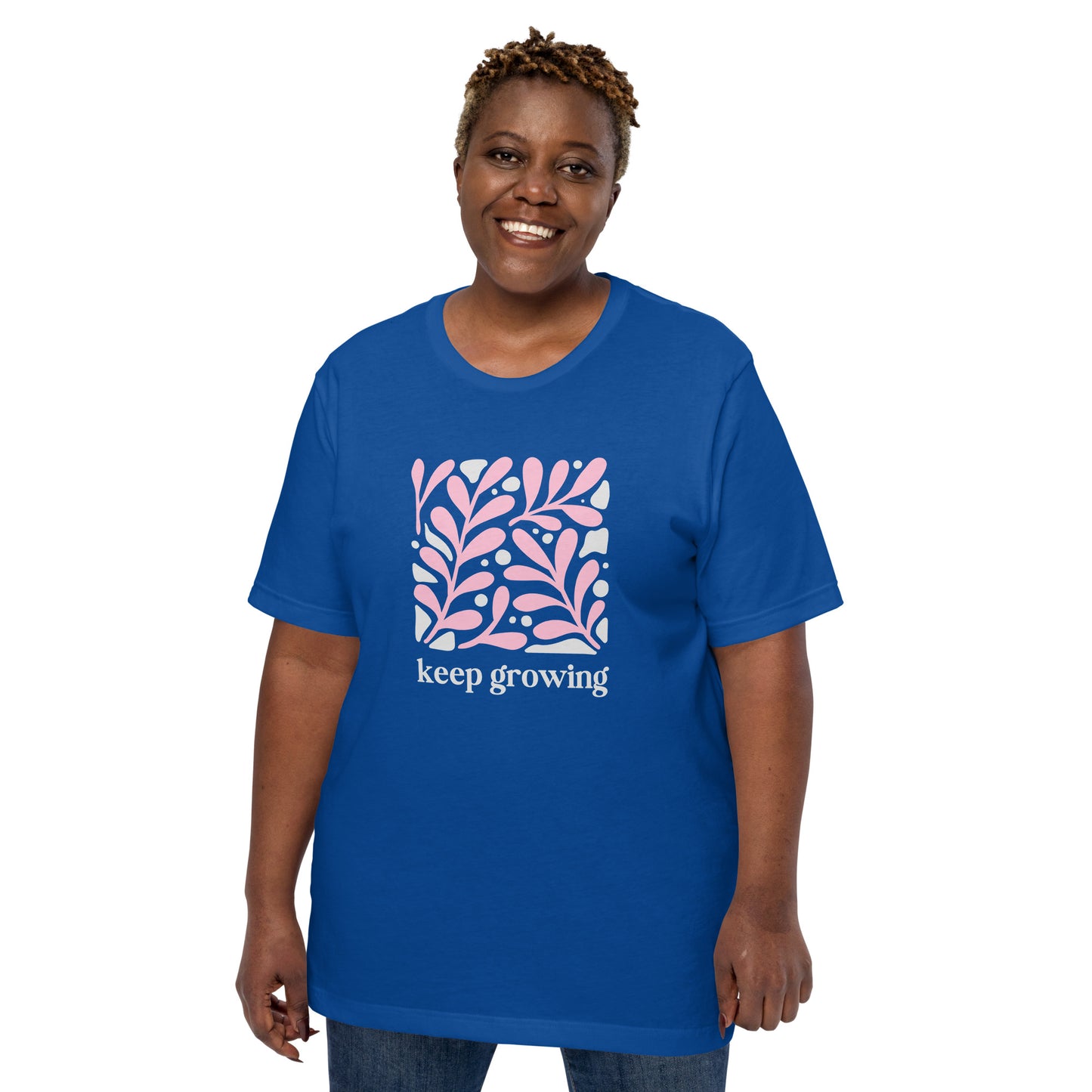 Unisex t-shirt | Keep Growing Inspiration