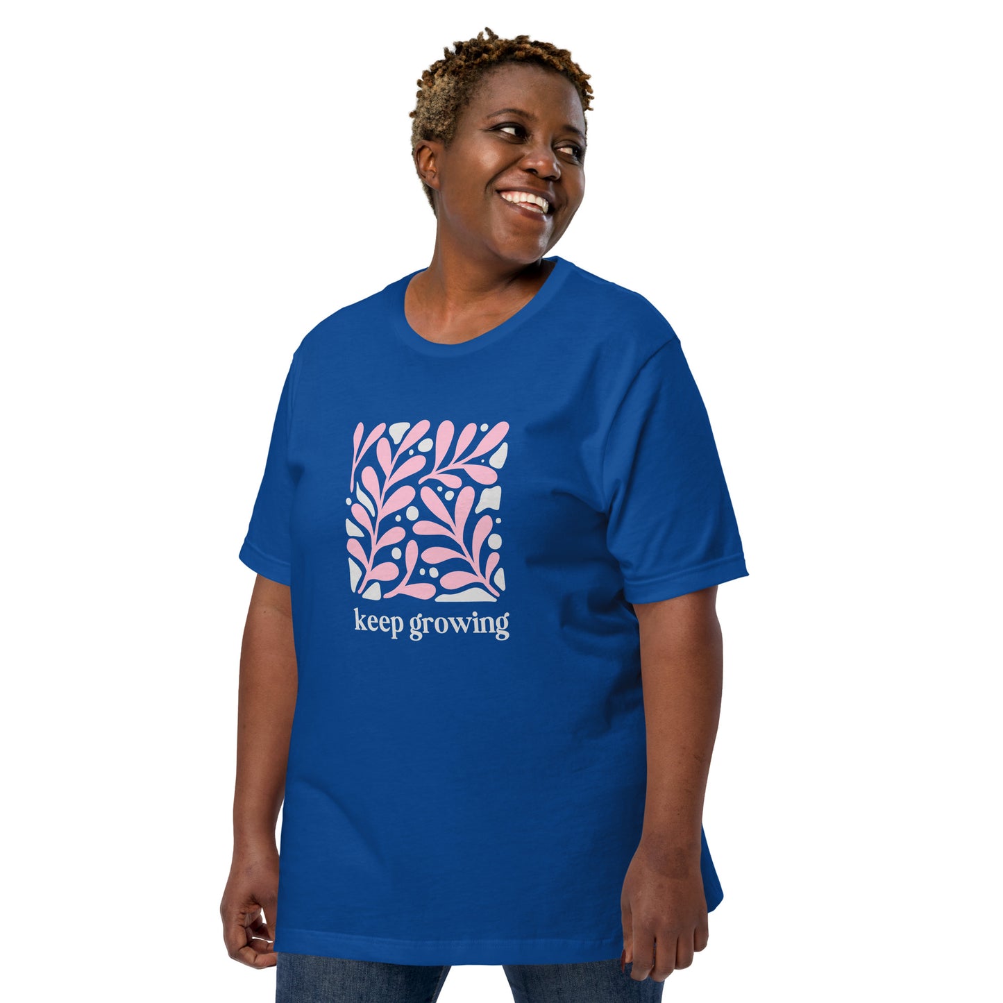 Unisex t-shirt | Keep Growing Inspiration
