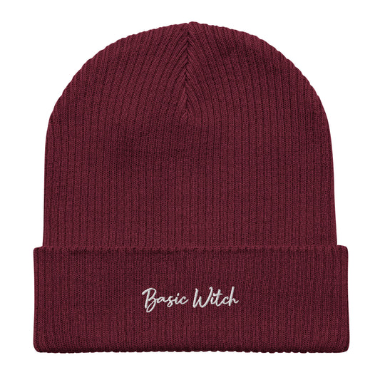 Organic ribbed beanie | Basic Witch Fall